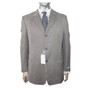 NEWT 100%AUTH CERRUTI 1881 ITAY WOOL SILK JACKET BLAZER COAT IT 50R US 40R